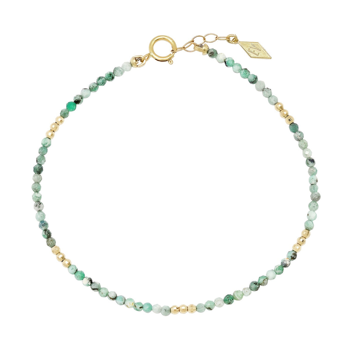 Mini 14K Gold Gem Healing Bracelet