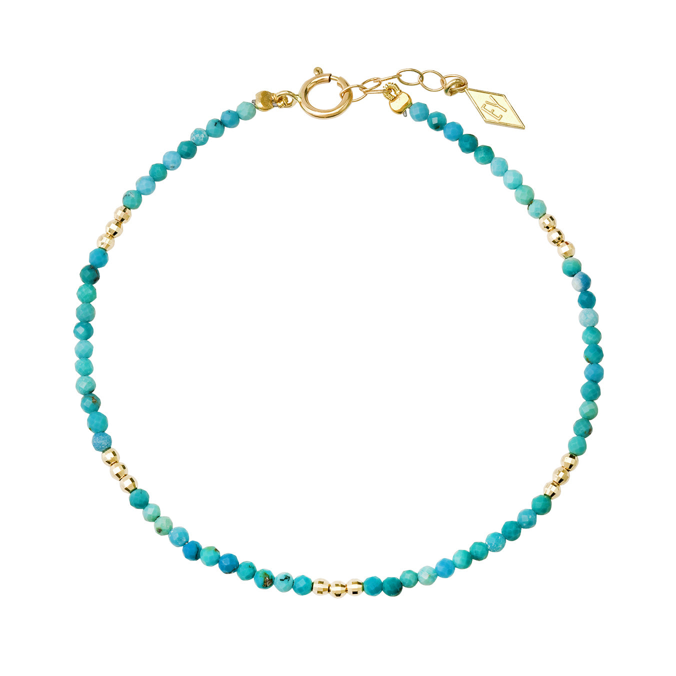 Mini 14K Gold Gem Healing Bracelet
