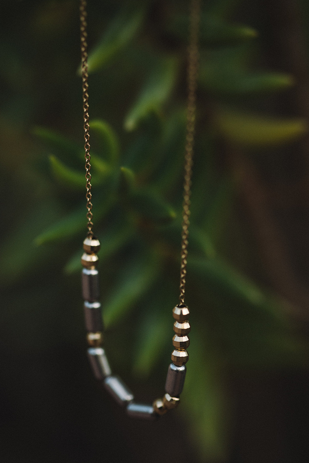 CUSTOM 14K + Sterling Morse Code Necklace