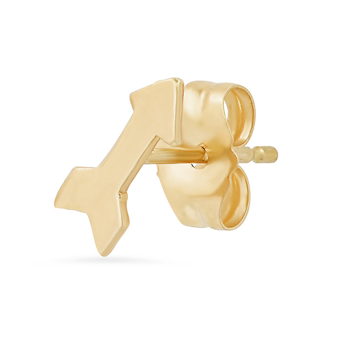 14K Gold Friendship Arrow Studs
