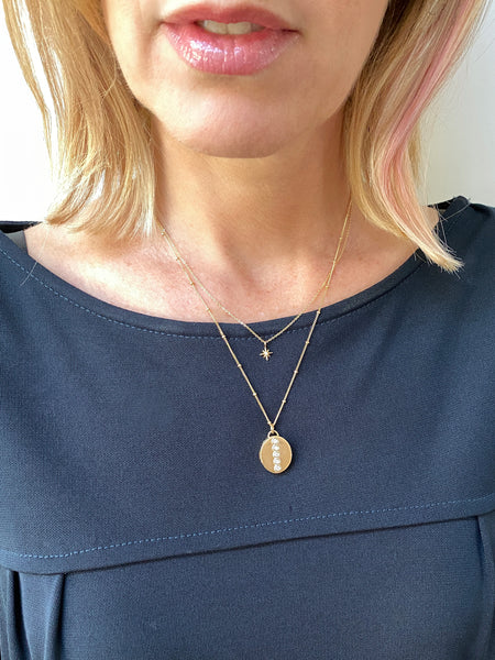 North Star Gold Necklace – Malabella Jewels