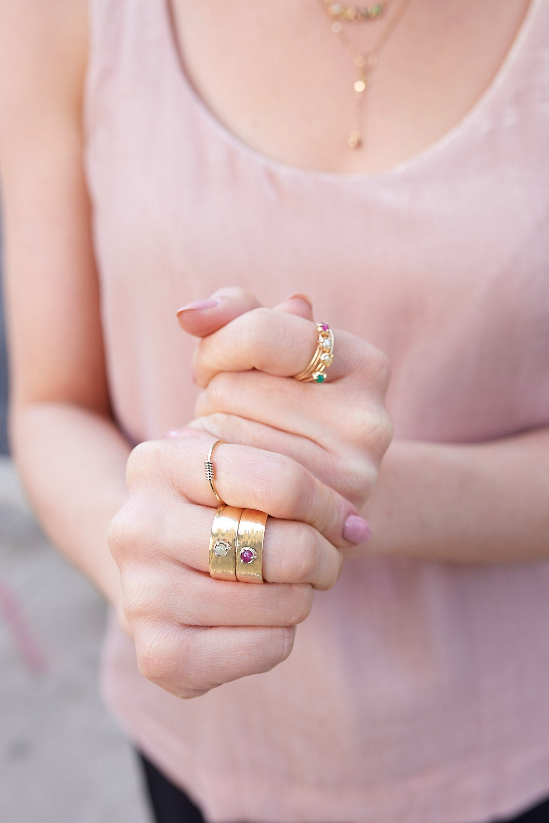"Wrap Me Up" 14K Gold Stackable Ring Size 6