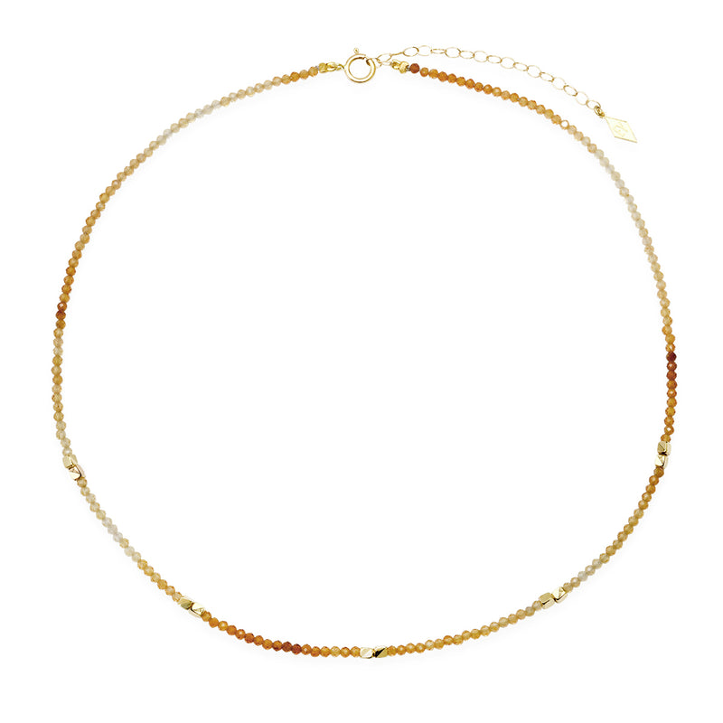 The "Elliot Young Gemstone Choker" with 14K and Amber Color Ombre Tourmaline