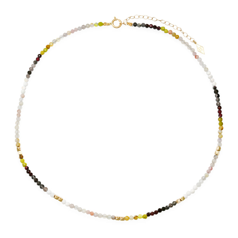 The "Elliot Young Gemstone Choker" with 14K and Earthtone Gems