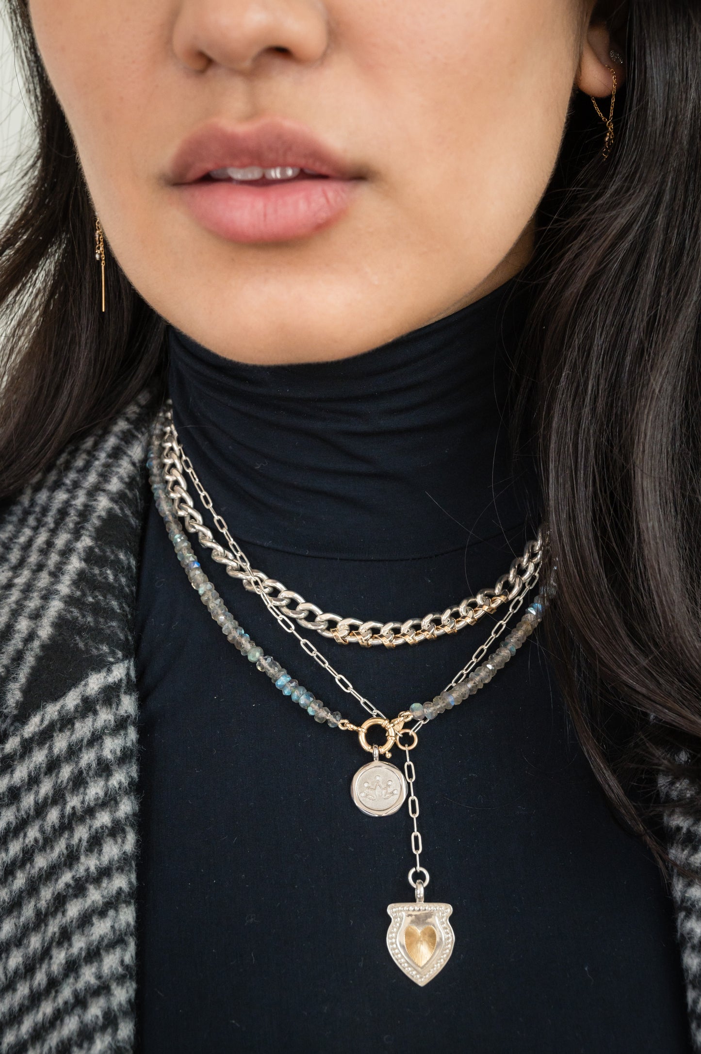 Charmology Lotus Diamond & Sterling Silver Medallion