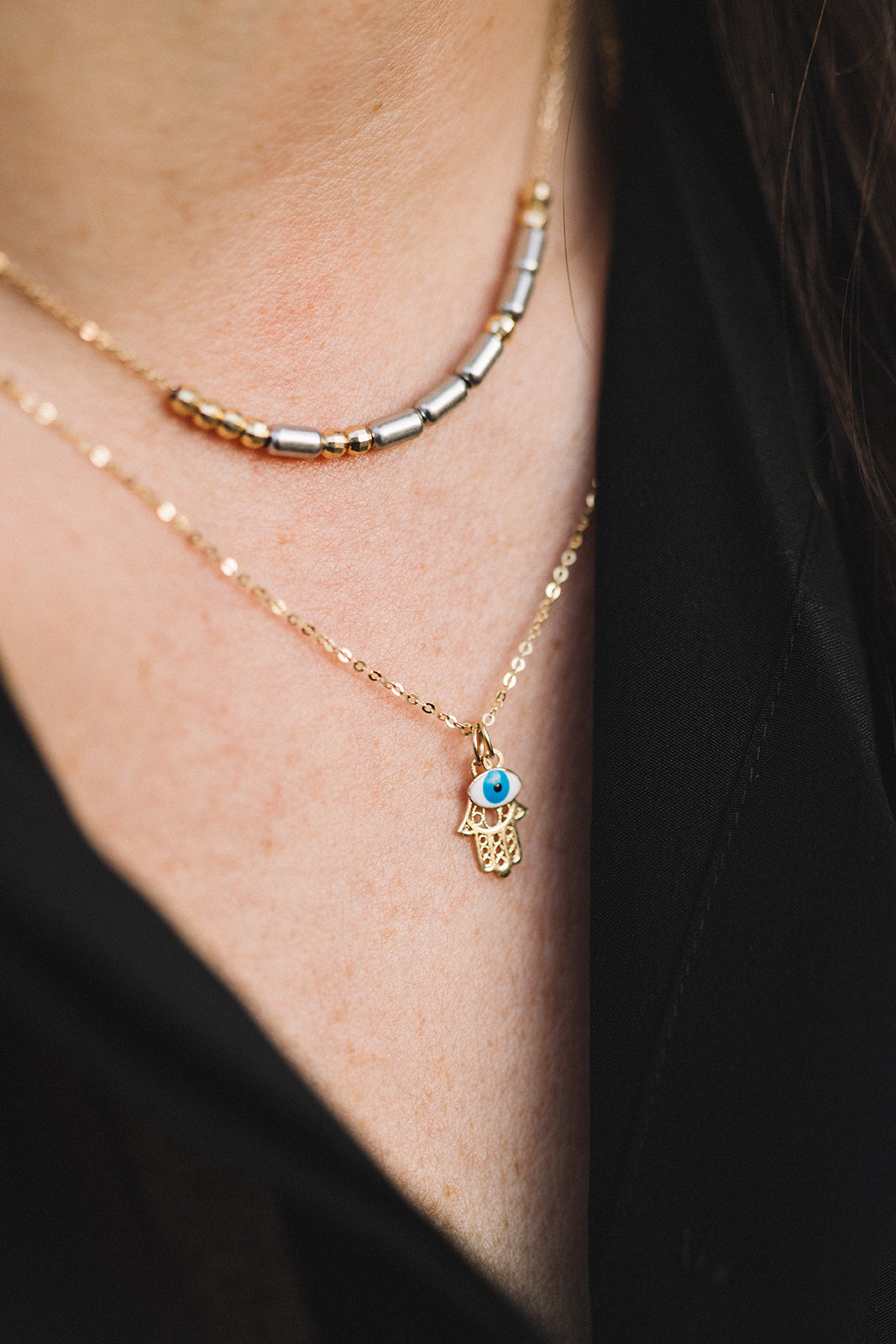 CUSTOM 14K + Sterling Morse Code Necklace