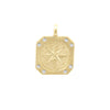 Charmology Diamond Compass 14k Gold Medallion