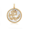 "Year of the Dragon" 14k Gold Ruby ANNIVERSARY Pendant