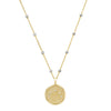 Lotus 14K Yellow Gold & Diamond Pendant Necklace