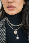 Lotus Sterling Silver & Diamond Y Necklace