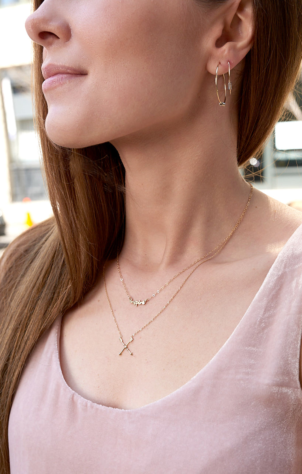 "Use your words" Pendant - 14K Gold: Inspire