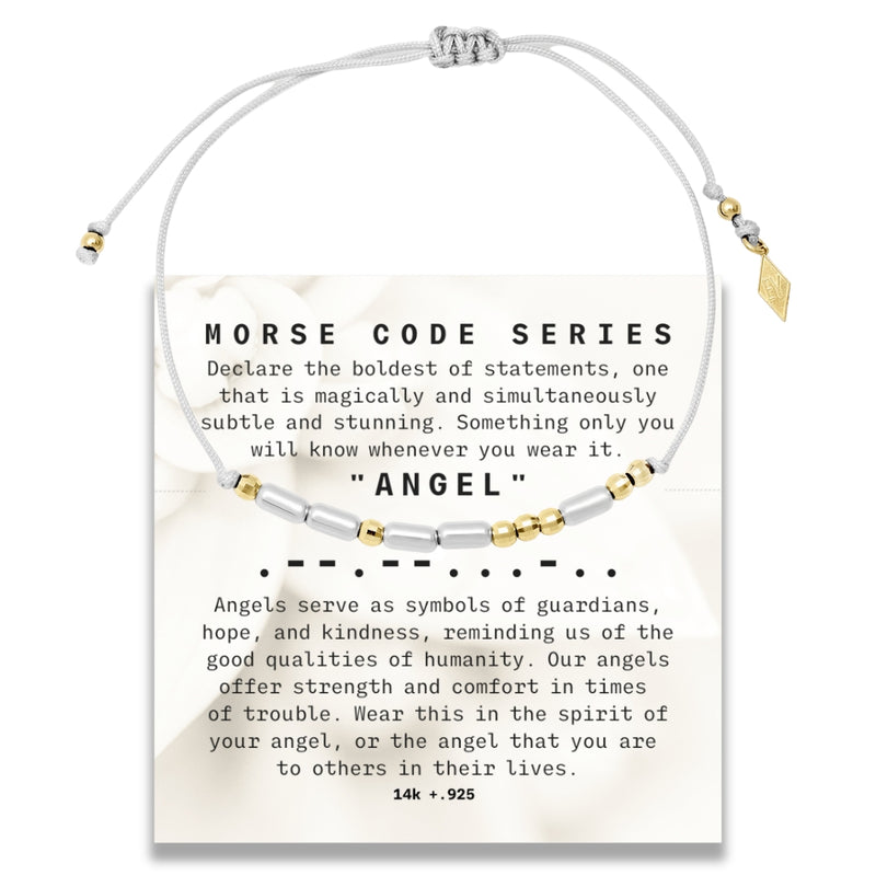 "Morse Code" Series ANGEL Bracelet