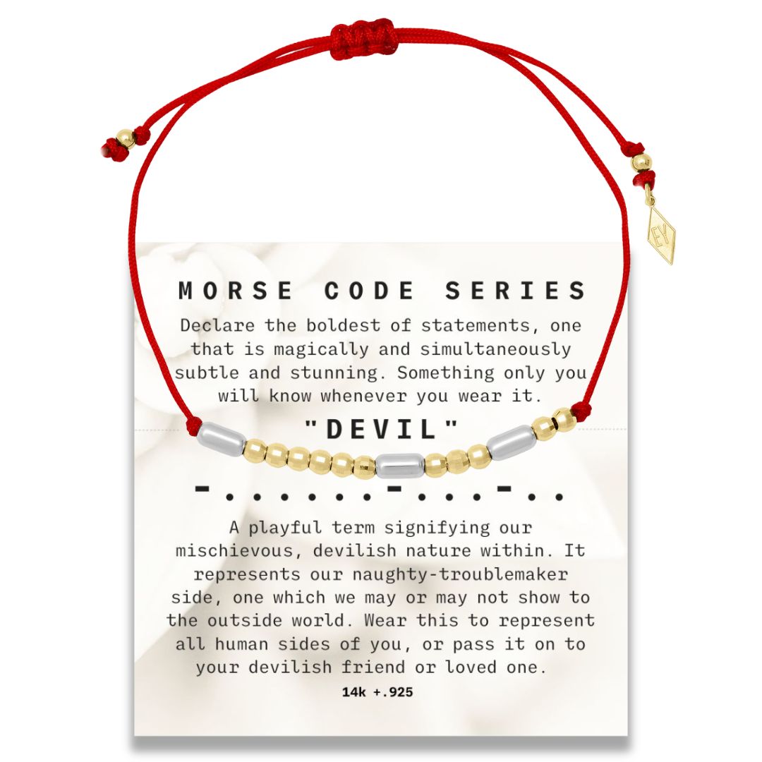 "Morse Code" Series DEVIL Bracelet