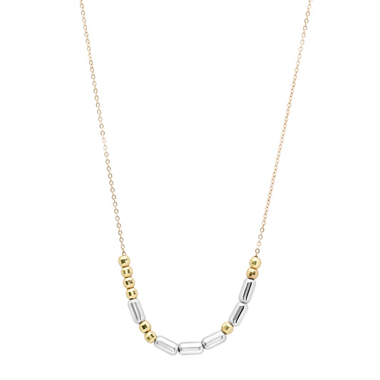 CUSTOM 14K + Sterling Morse Code Necklace