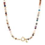 The Sailor Lock Beaded Gemstone Necklace - Mixed Gemstones
