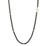 The Long Sailor Lock Beaded Gemstone Necklace: Spinel
