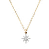 14K Medium Diamond North Star Pendant Necklace