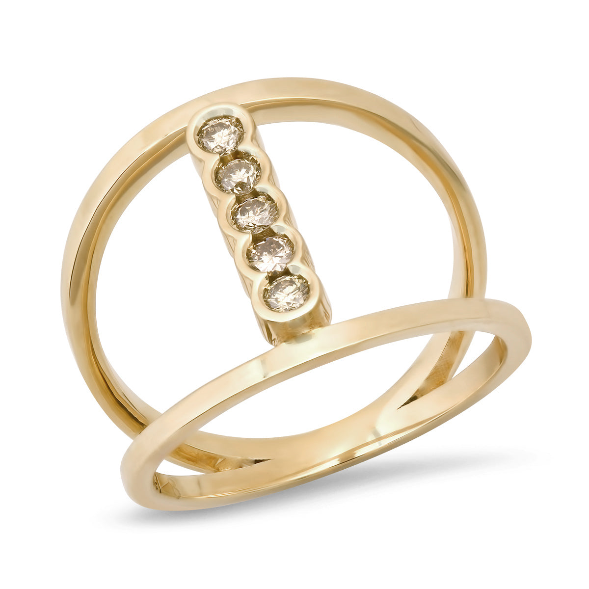 14k Open Shank Gemstone Ring