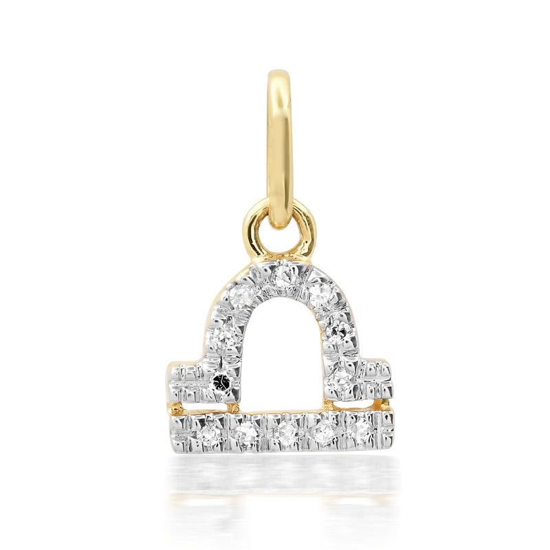 NEW! Delicate Mini Pave Diamond 14K Gold Zodiac Charms - ONLINE ONLY!