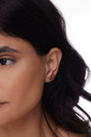 KNIFE EDGE Gemstone STUD Earrings: Pink Tourmaline