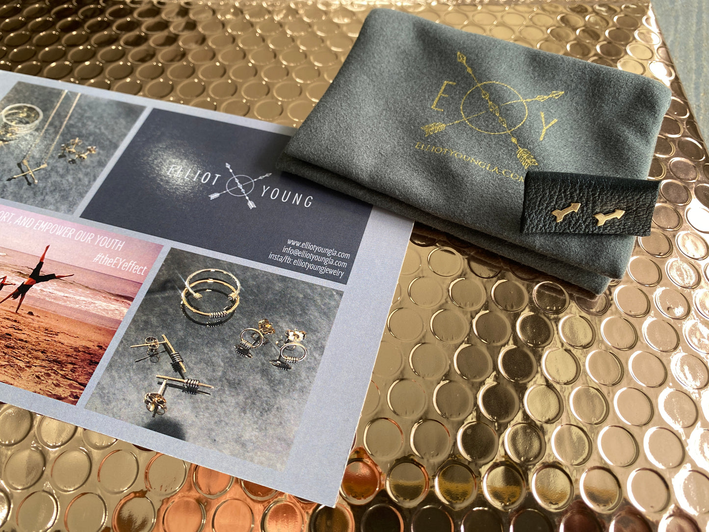 14K Gold Friendship Arrow Studs