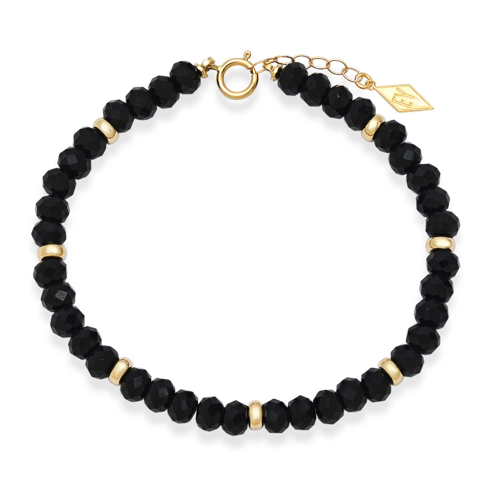 14K Gold Gemstone Healing Bracelet