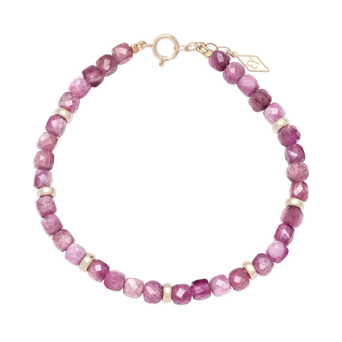 14K Gold Gemstone Healing Bracelet