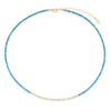 The "Glimmer Choker" with Yellow Gold and Apatite