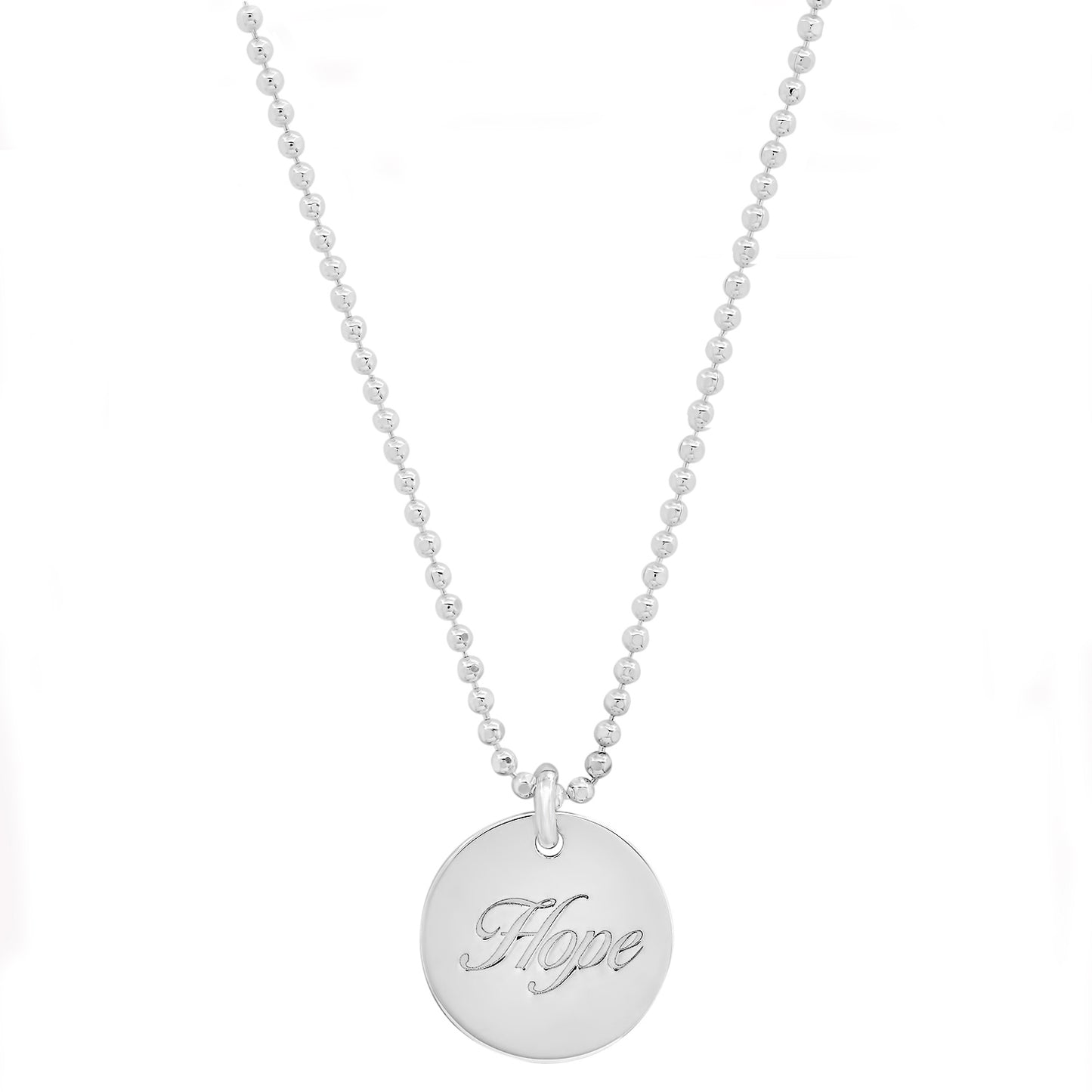 Sterling Silver "Hope" Disc for SAVING INNOCENCE