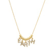 14K Gold and Diamond "Dancing" EARTH Necklace