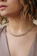 Sterling Silver + 14K Gold "Heavy Metal" Wrap-Me-Up Chain Choker with two part 14K Gold Lobster Clasp and Hand Wire-Wrapping