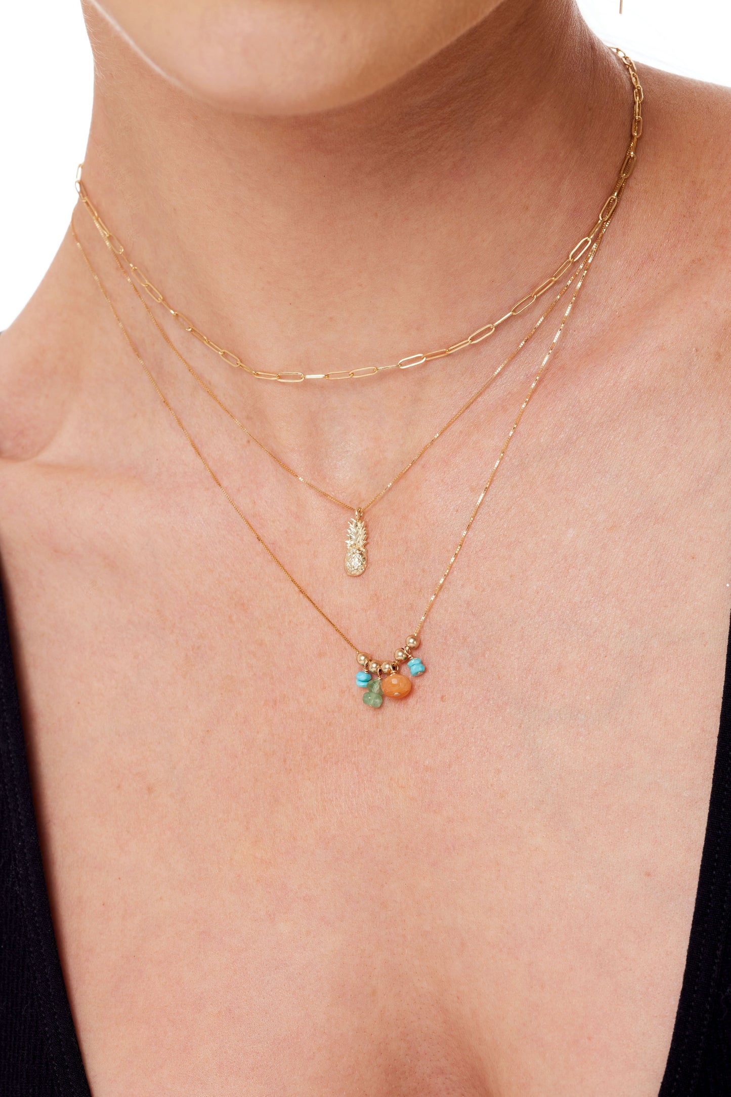 Medium 14K Yellow Gold Paper Clip Chain