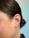 14K Yellow or White Gold Single Bezel Diamond Stud Earrings