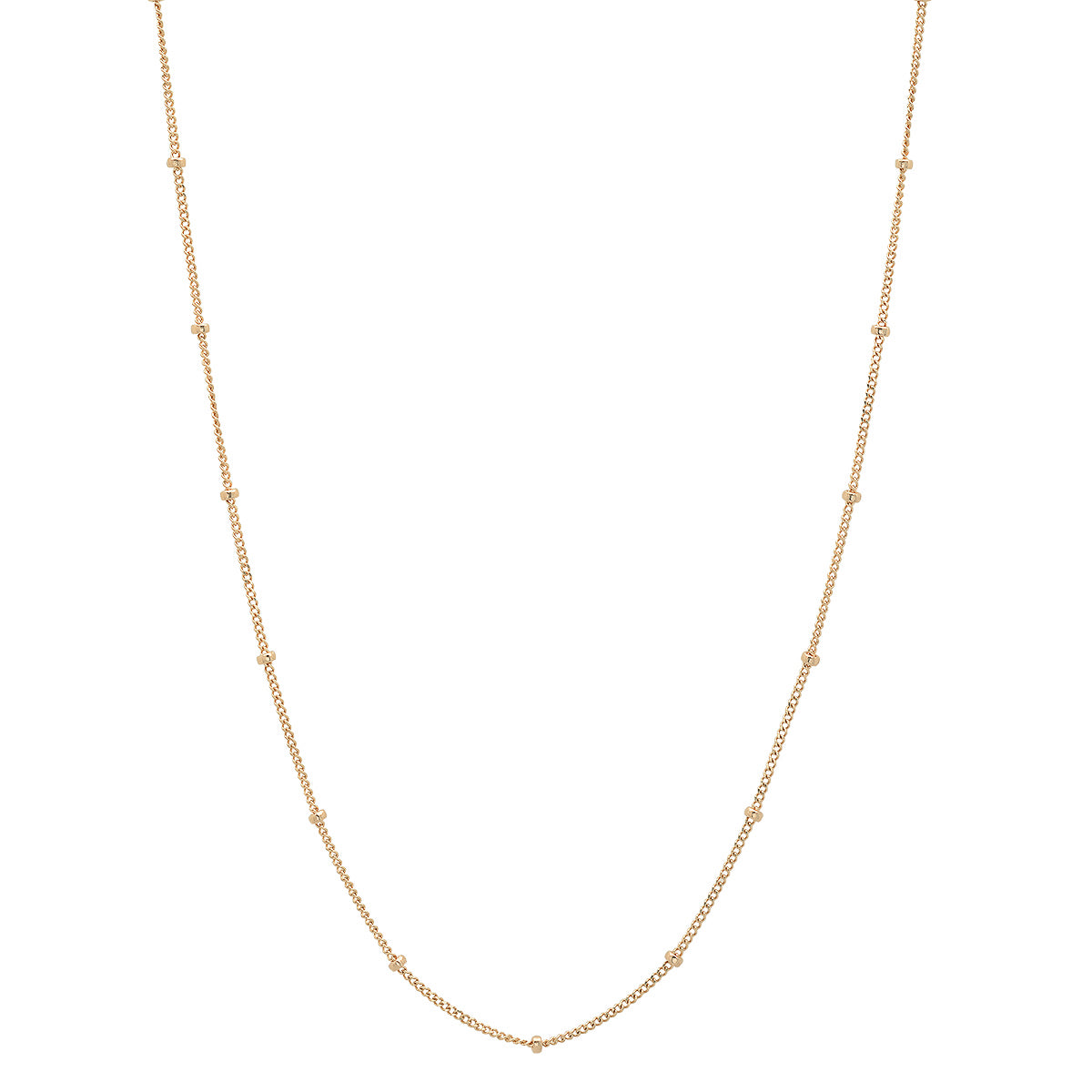 The "Sepulveda" 30" 14k Gold Satellite Chain