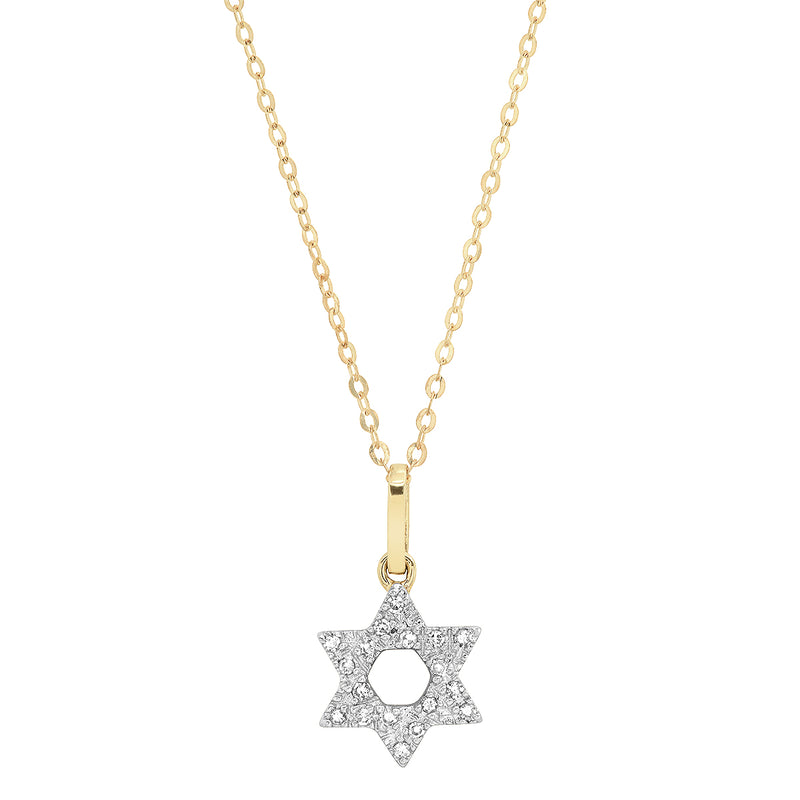 Star of David Necklace - Mezuzah Necklace In Large Size