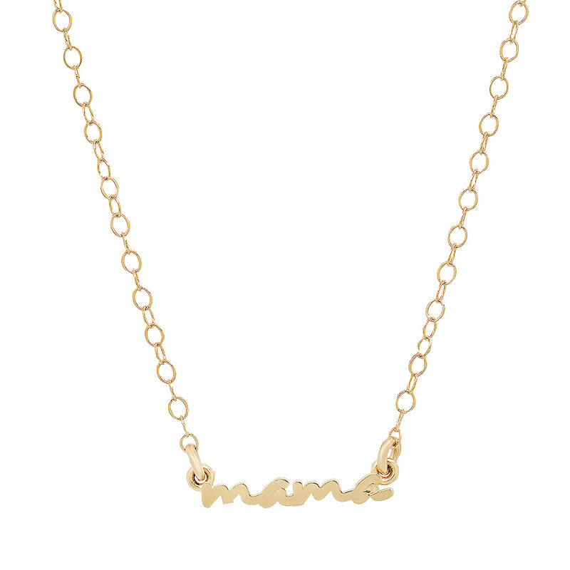 Signature 14K Gold "Use your Words" Mama and Love Necklaces