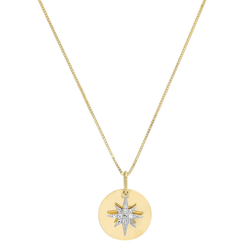 "Celestial" Medium Star Pendant with Diamonds