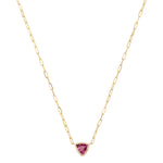 KNIFE EDGE Gemstone Necklace: Pink Tourmaline