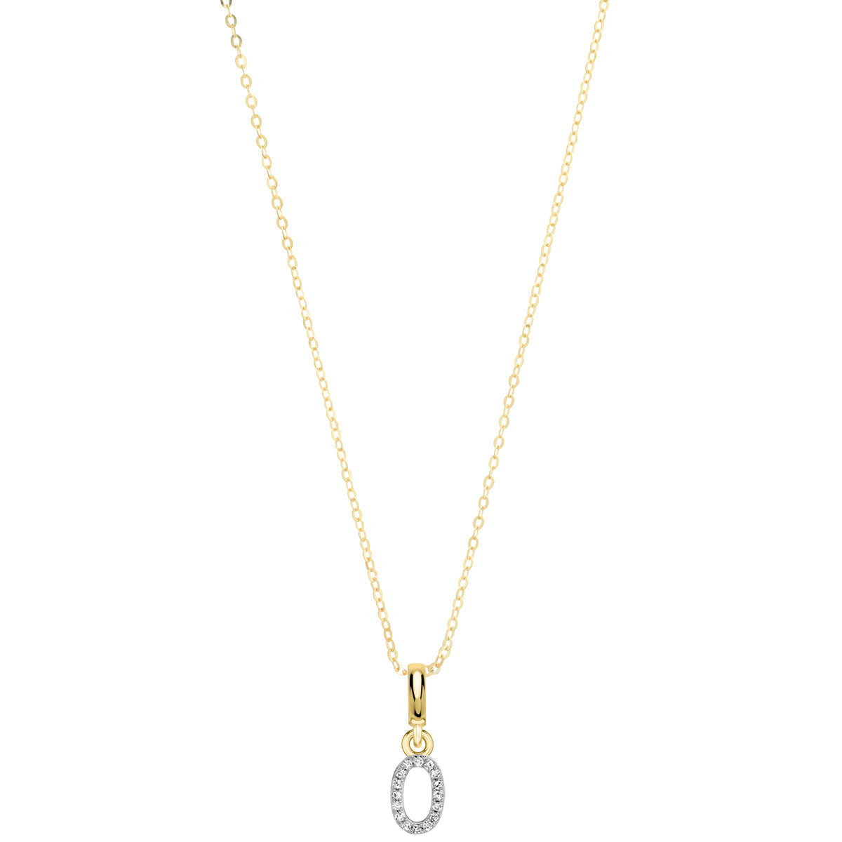 Pave Diamond 14K Gold Numbers