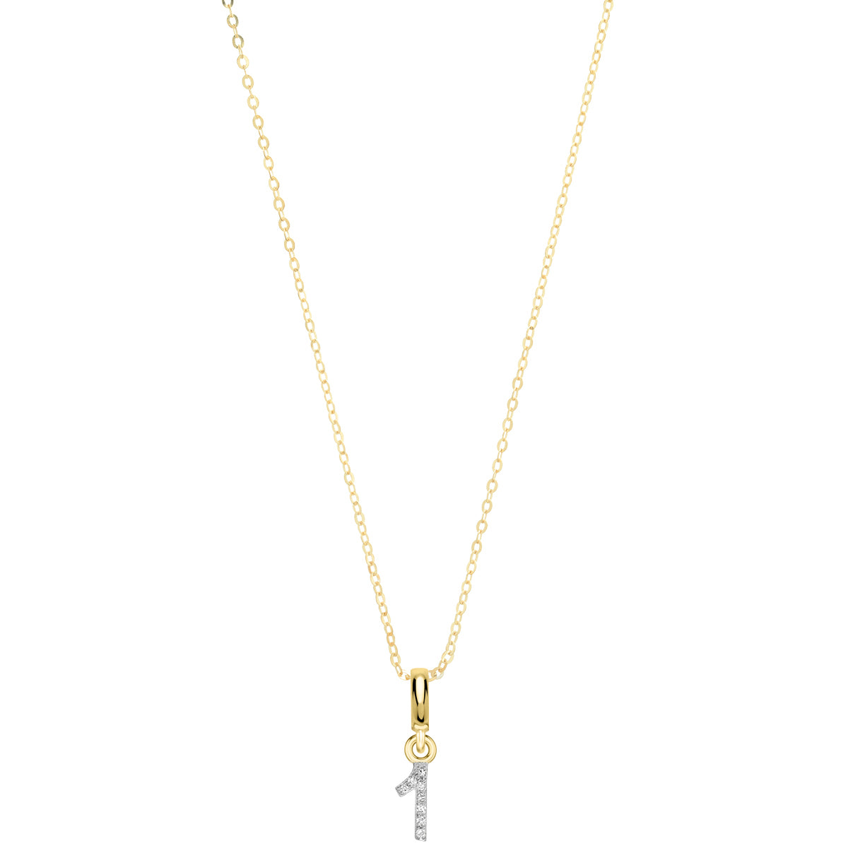 Pave Diamond 14K Gold Numbers