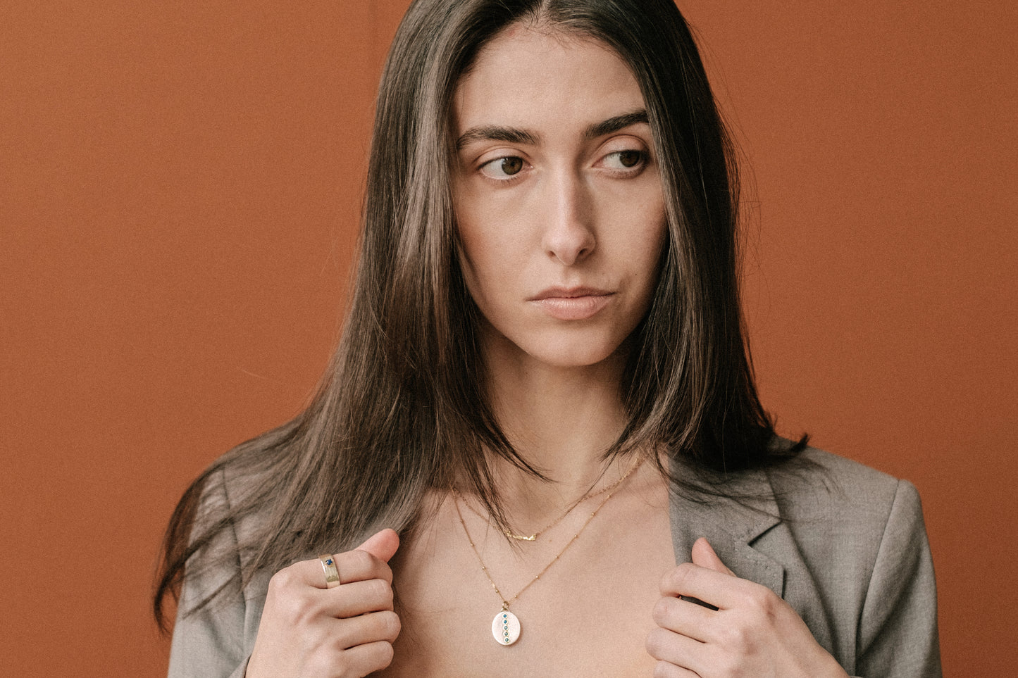 "Love Locket" Oval Pendant - Sterling Silver/ 14K gold & Diamonds