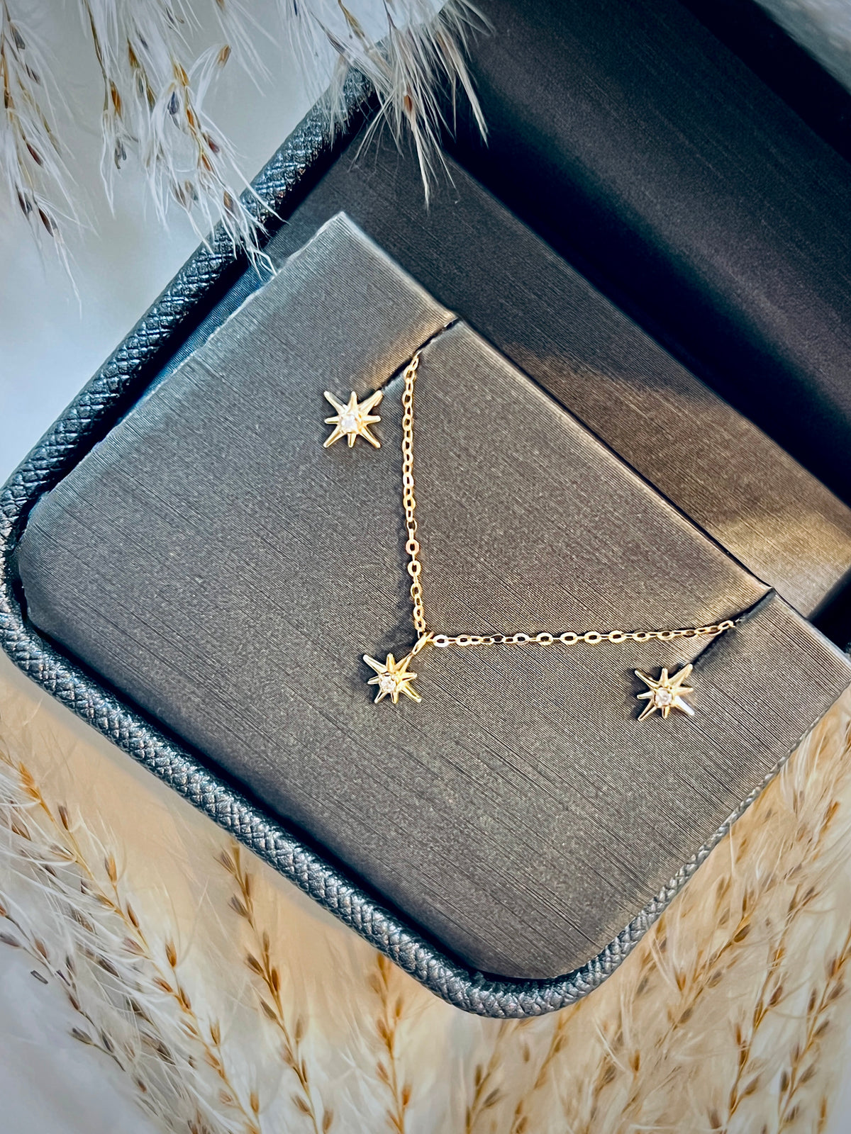 The "You're a Star" 14K Gold Earring & Necklace Gift Set