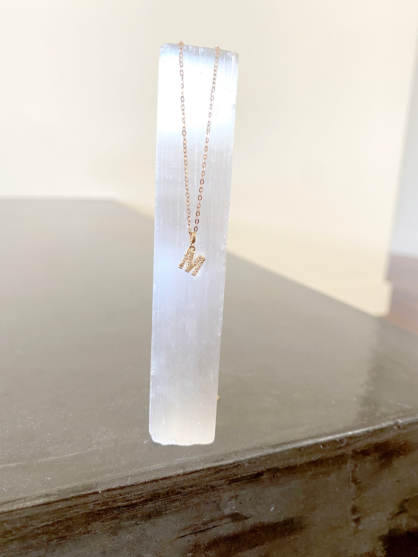 Pave Diamond 14K Gold Mini Initials