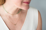 The "Glimmer Choker" with Yellow Gold and Chrysoprase