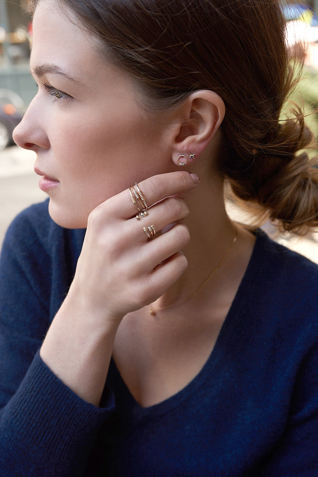 "Wrap Me Up" 14K Gold Stackable Ring Size 6