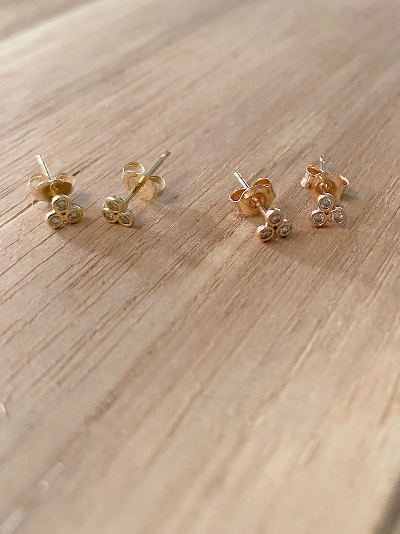 Simple elegant classy rose gold earrings I natif I Annamaria Mikulik