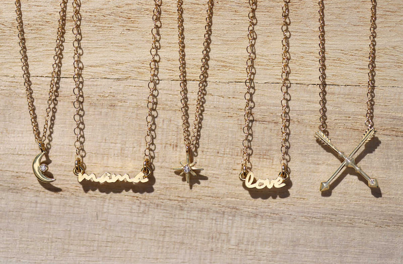 Signature 14K Gold "Use your Words" Necklaces
